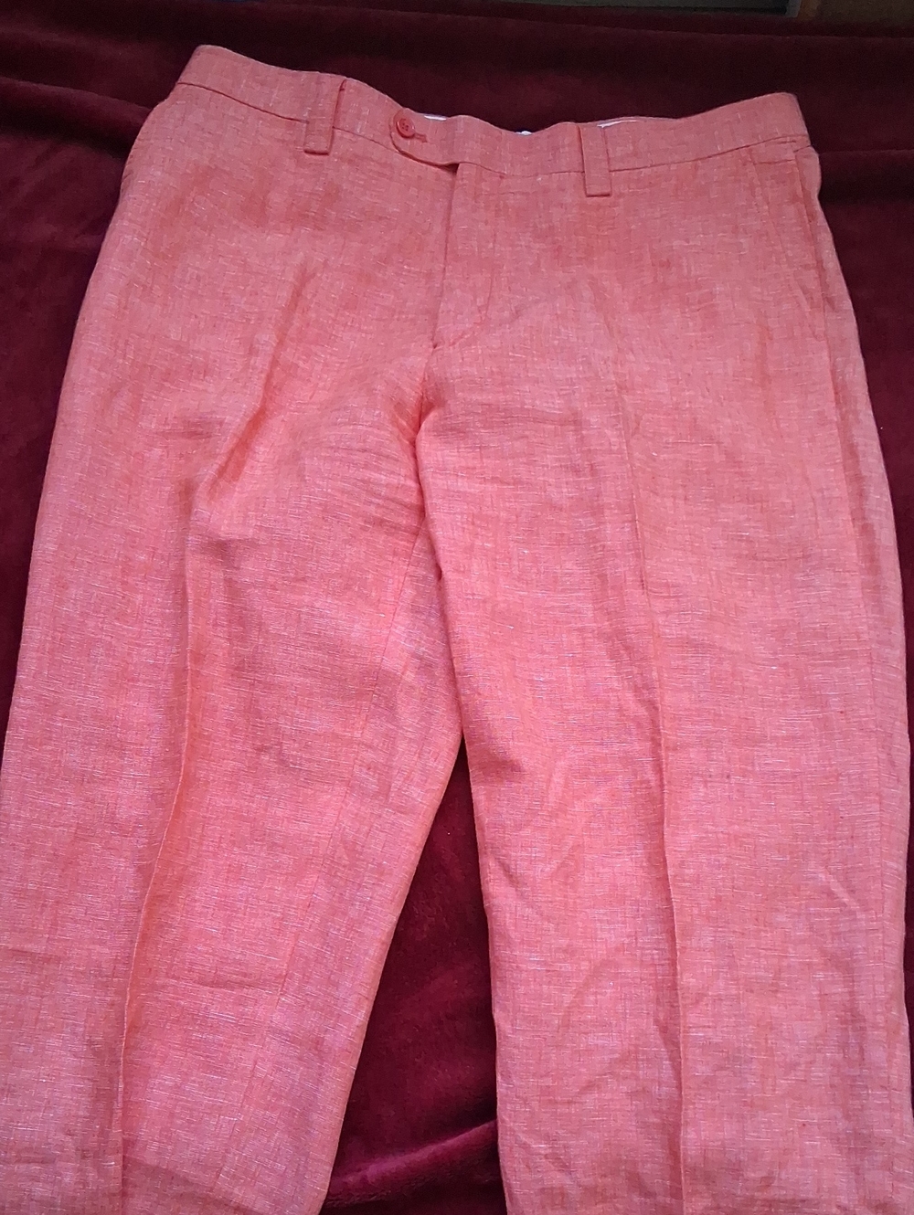 Men's Inserch Linen Pleated Pants Size 36 X 31